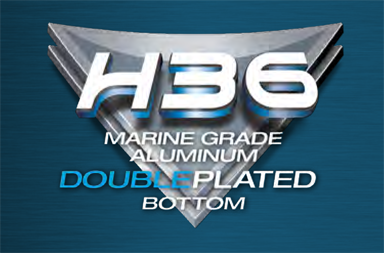 H36 Marine Grade Aluminum Double-Plated Bottom Logo