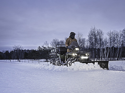 Snow plowing Vehicle